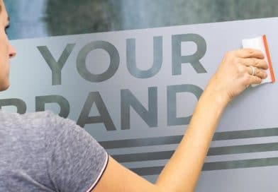 Frosted glass vinyl decals