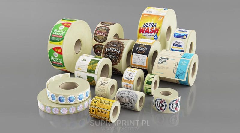 labels printed on rolls