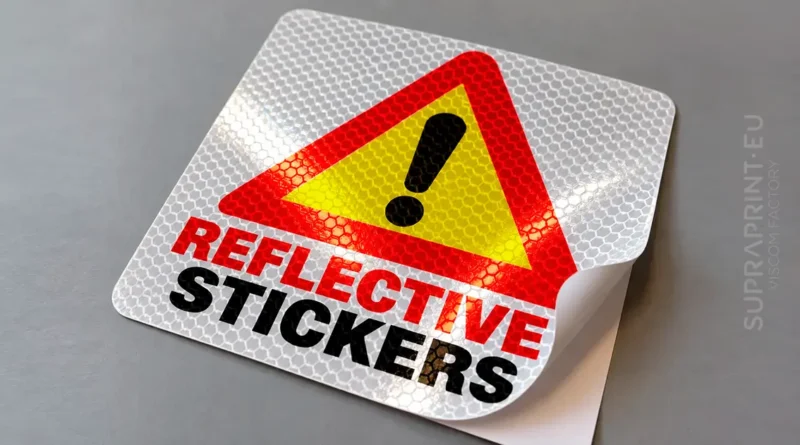 Reflective stickers with custom printing